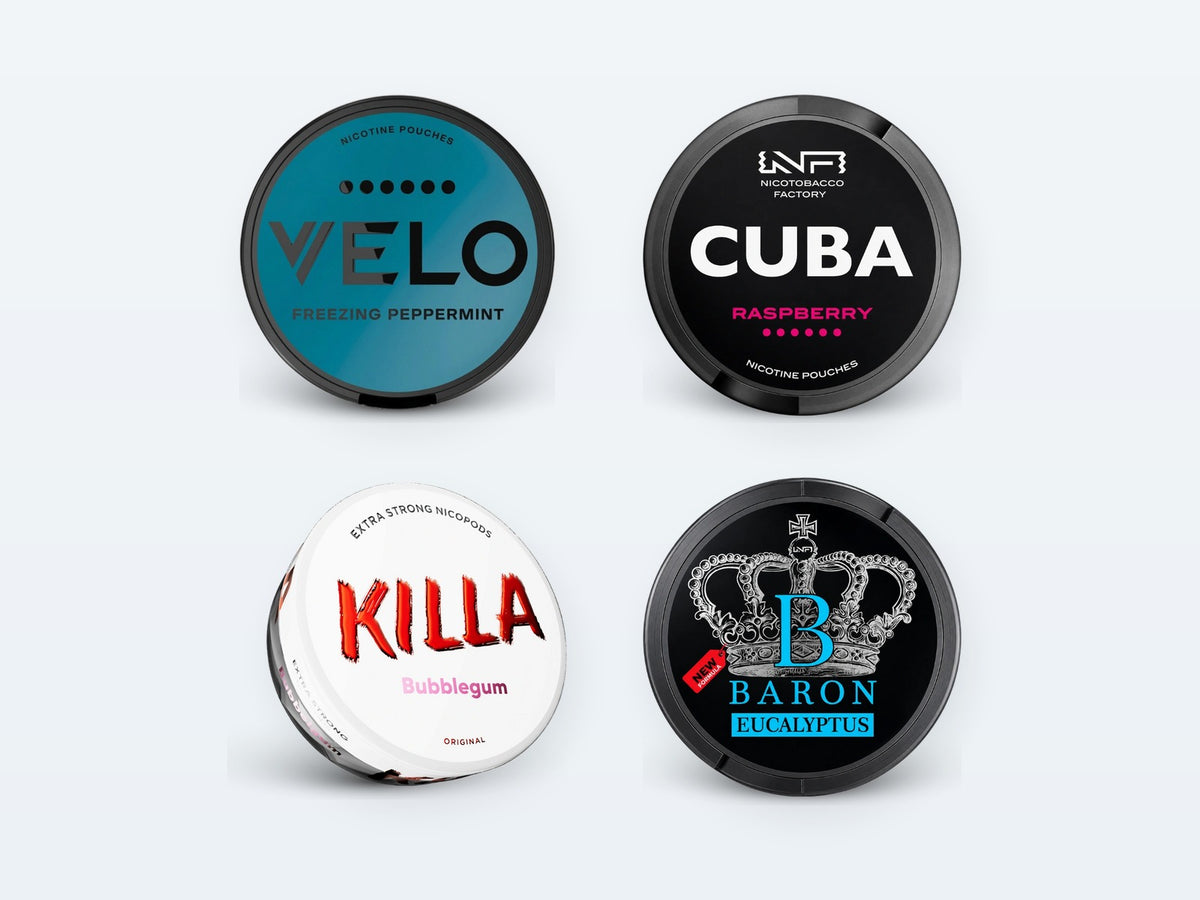 Nicotine pouches: VELO, Cuba, Killa, Baron