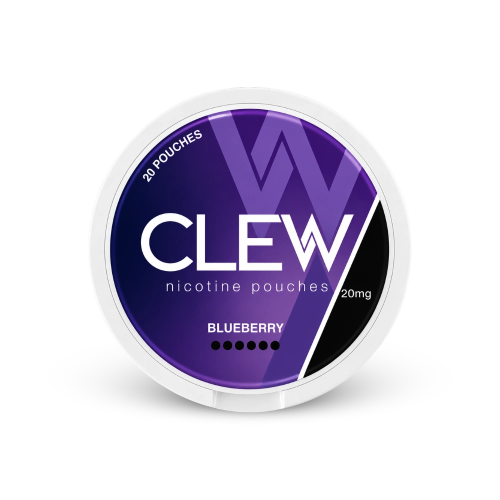 CLEW Blueberry 20mg – lata de sachês de nicotina