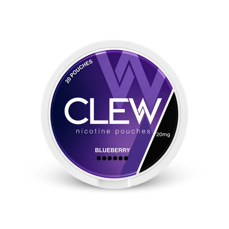 CLEW Blueberry 20mg – lata de sachês de nicotina
