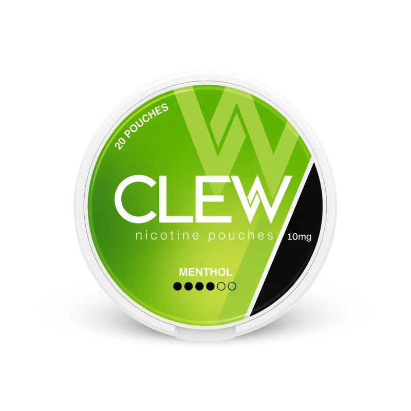 CLEW Menthol 10mg – lata de saquinhos de nicotina
