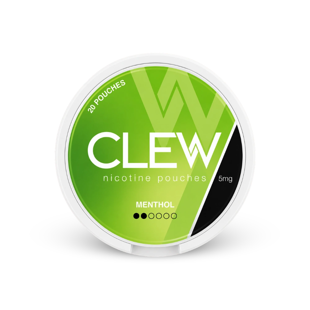 CLEW Menthol 5mg – lata de sachês de nicotina