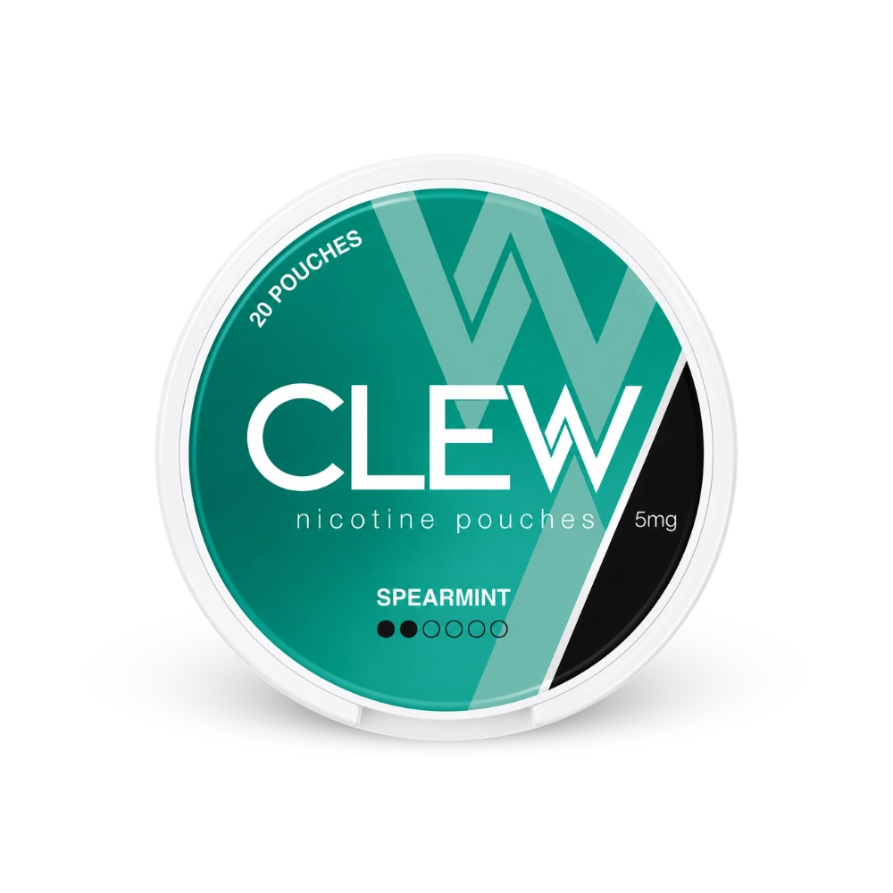 CLEW Spearmint 5mg – lata de saquinhos de nicotina