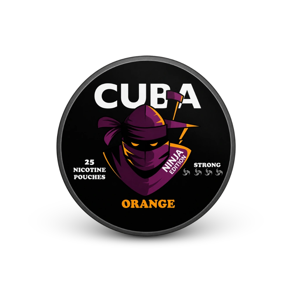 CUBA Ninja Orange Strong – lata de bolsas de nicotina