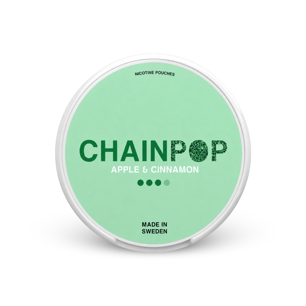 Chainpop Apple Cinnamon – lata de sachês de nicotina