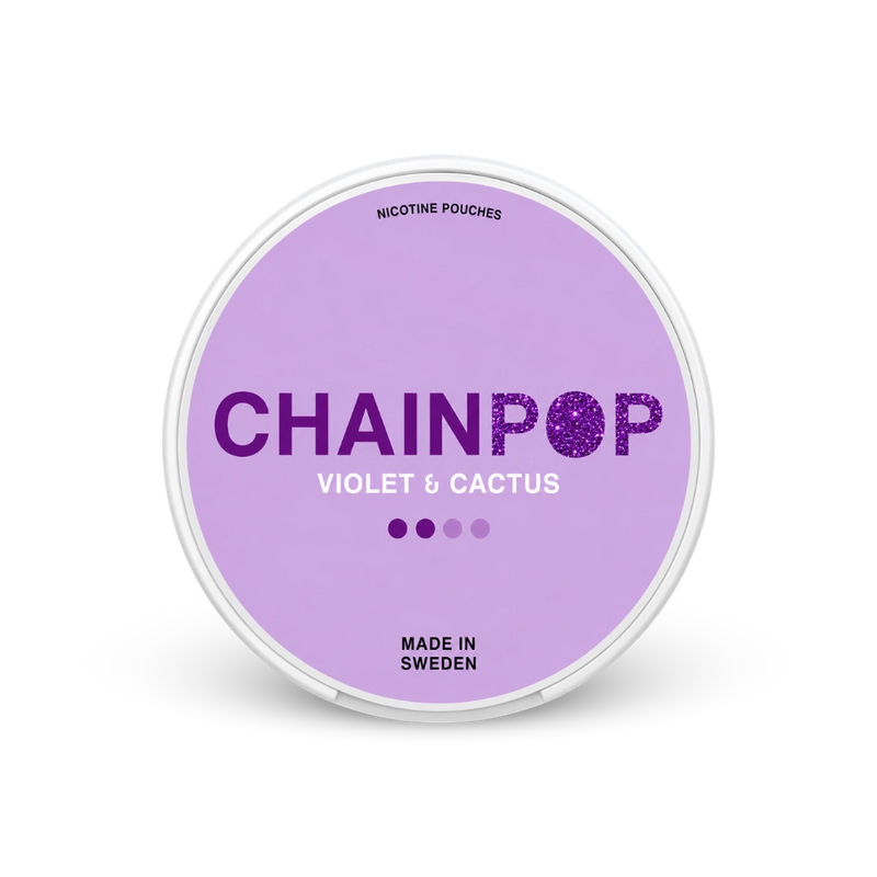 Chainpop Violet Cactus – lata de sachês de nicotina