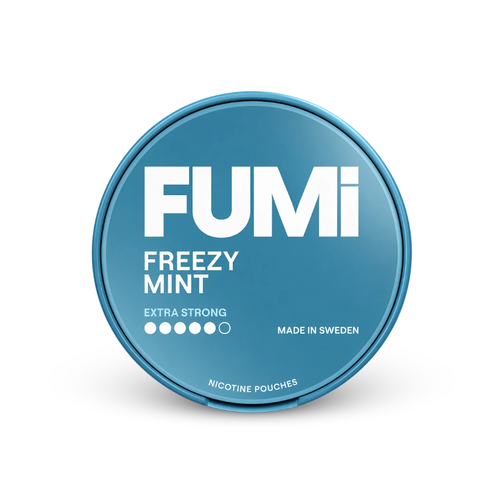 FUMi Freezy Mint Extra Strong – lata de sachês de nicotina