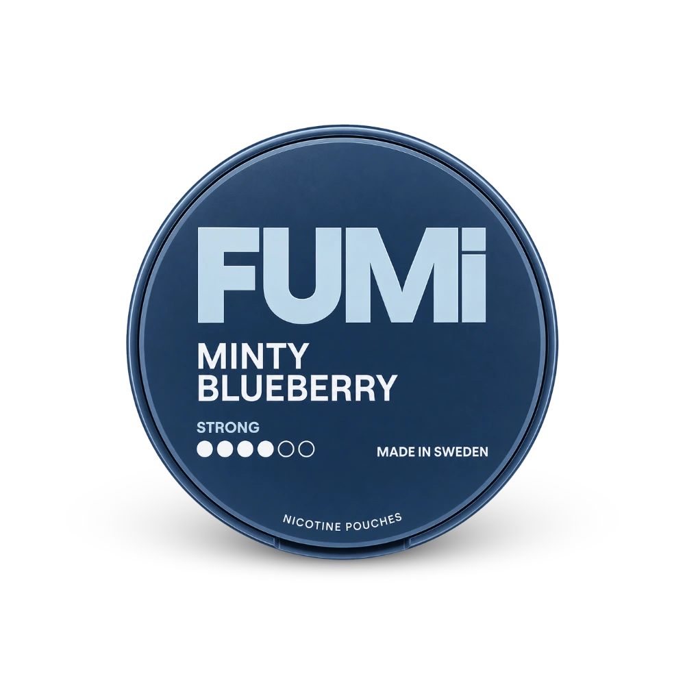 FUMi Minty Blueberry Strong – lata de sachês de nicotina