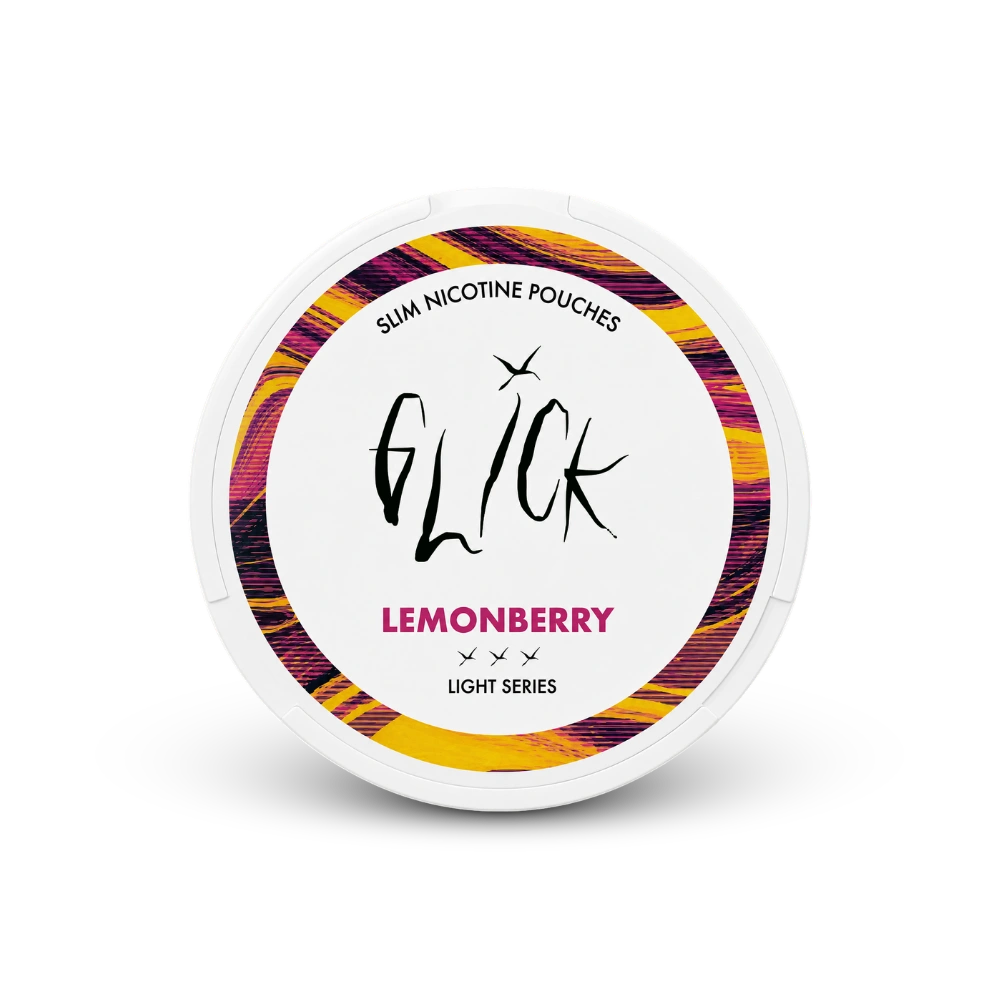 Glick Lemonberry Light – lata de sachês de nicotina