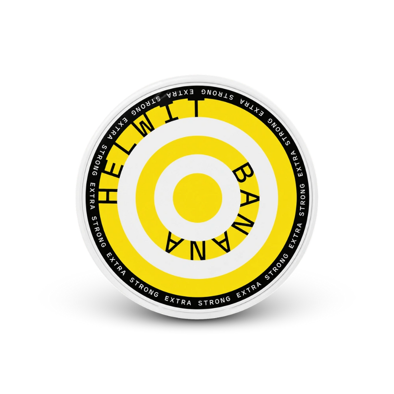 HELWIT Banana Extra Strong – lata de sachês de nicotina