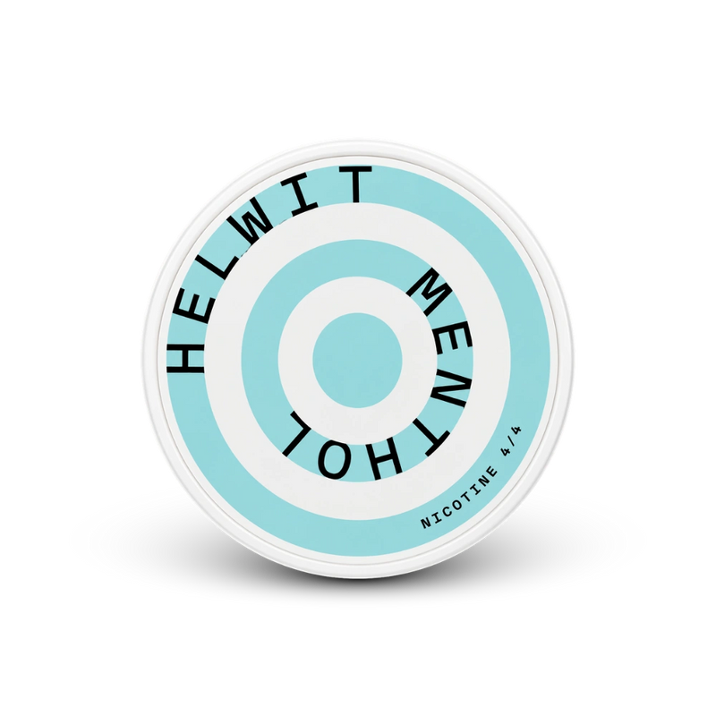 HELWIT Menthol Strong – lata de saquinhos de nicotina