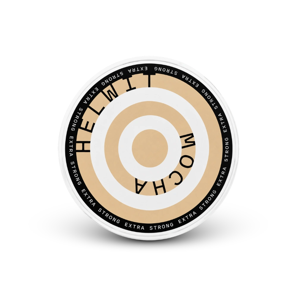 HELWIT Mocha Extra Strong – lata de sachês de nicotina