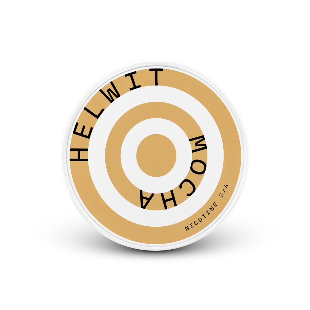 HELWIT Mocha Medium – lata de sachês de nicotina