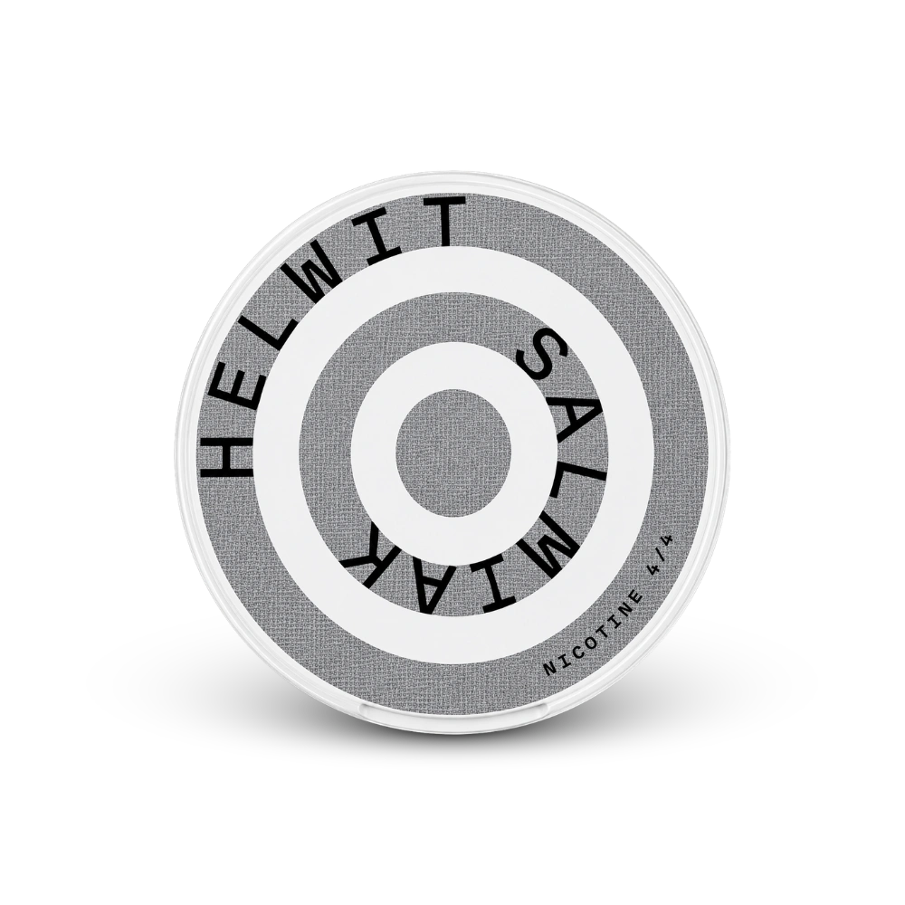 HELWIT Salmiak Strong – lata de saquinhos de nicotina