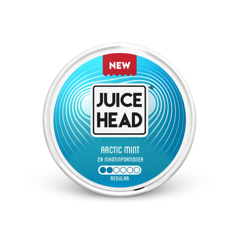 Juice Head Arctic Mint Regular – lata de bolsas de nicotina