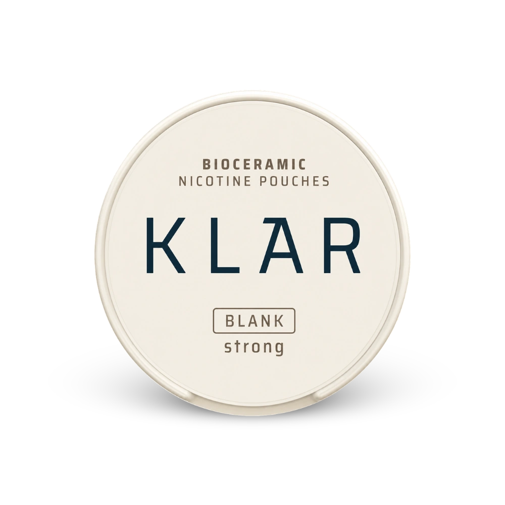 KLAR Blank Strong Mini – lata de sachês de nicotina