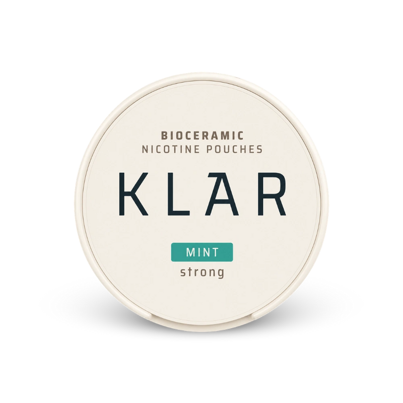 KLAR Mint Strong Mini – lata de sachês de nicotina