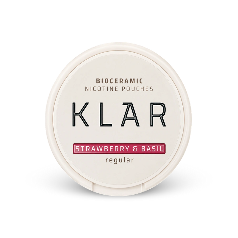 KLAR Strawberry Basil Regular Mini – lata de sachês de nicotina