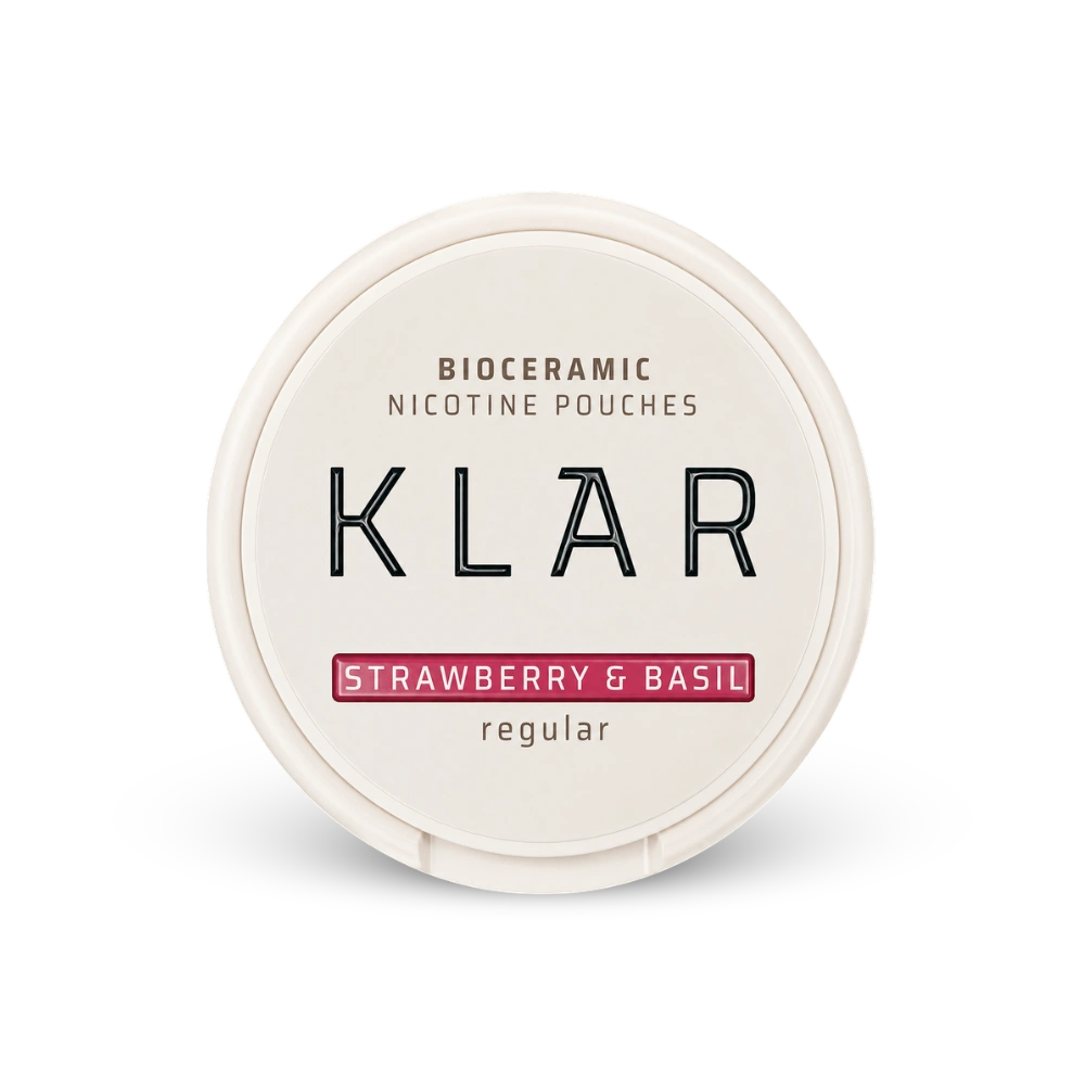 KLAR Strawberry Basil Regular Mini – lata de sachês de nicotina