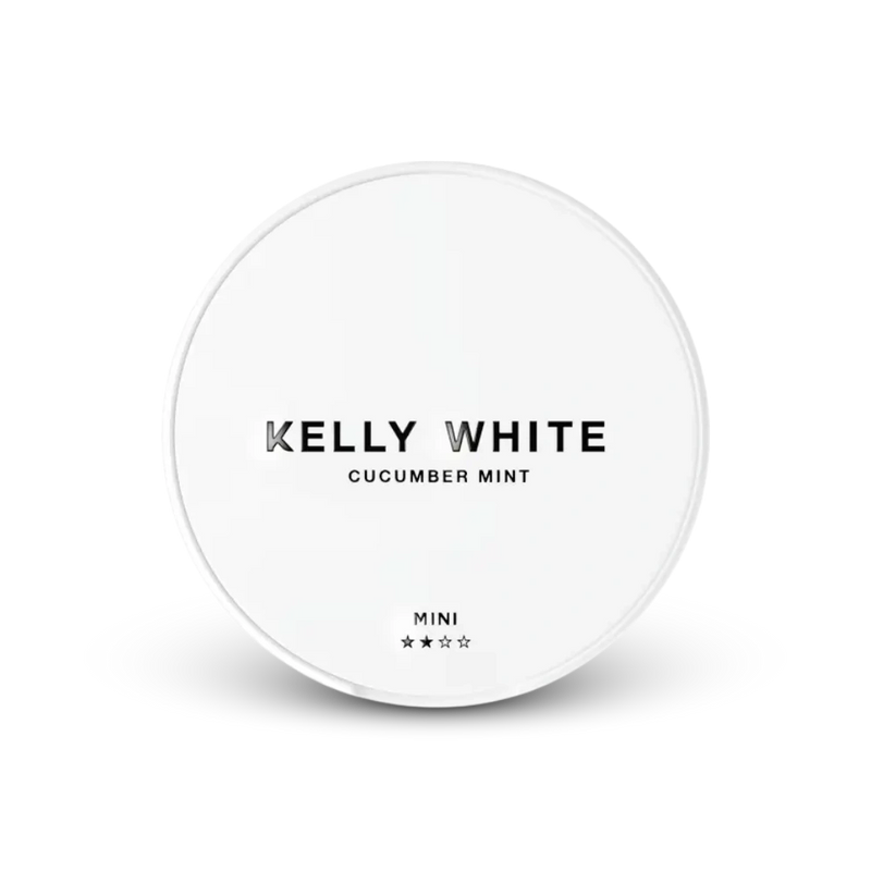 Kelly White Mini Cucumber Mint – lata de sachês de nicotina