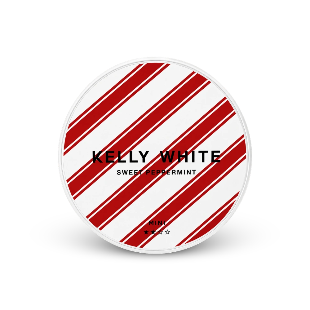 Kelly White Mini Sweet Peppermint – lata de sachês de nicotina