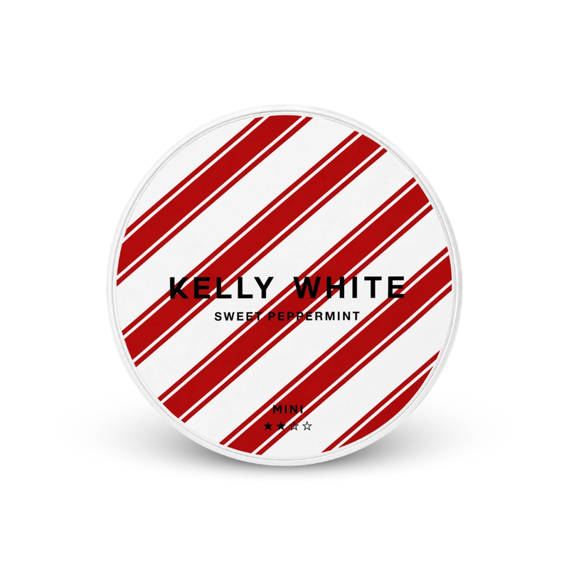 Kelly White Mini Sweet Peppermint – lata de sachês de nicotina