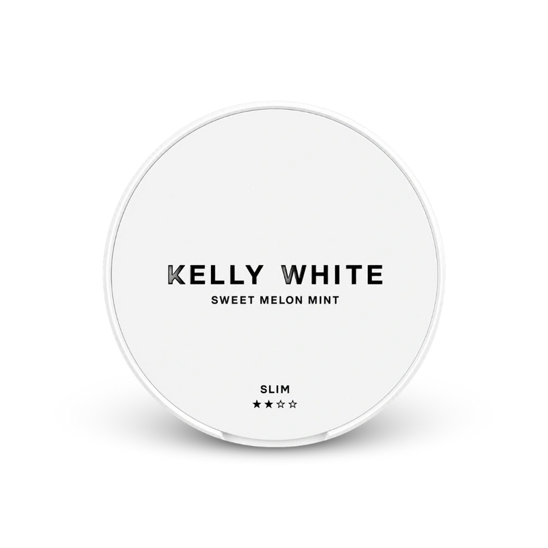 Kelly White Sweet Melon Mint Slim – lata de saquinhos de nicotina