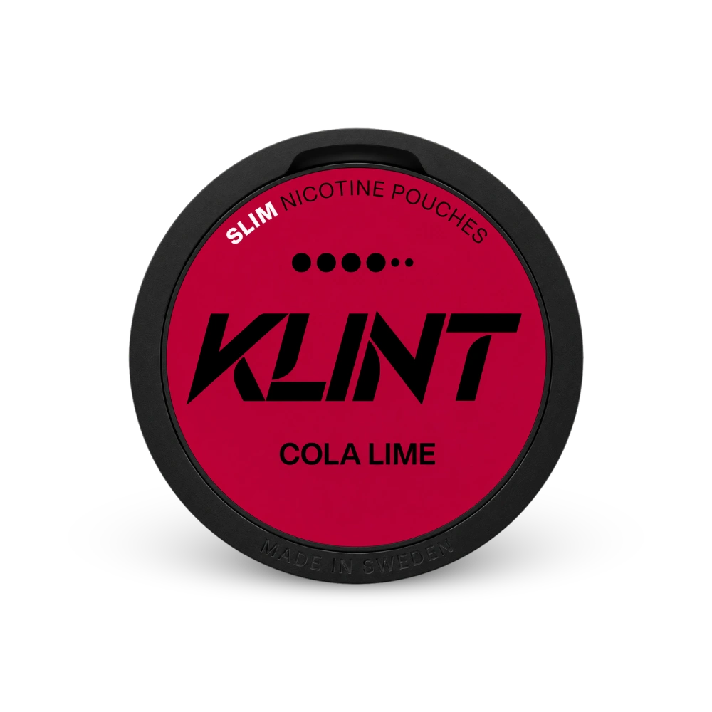 Klint Cola Lime Strong – lata de saquinhos de nicotina