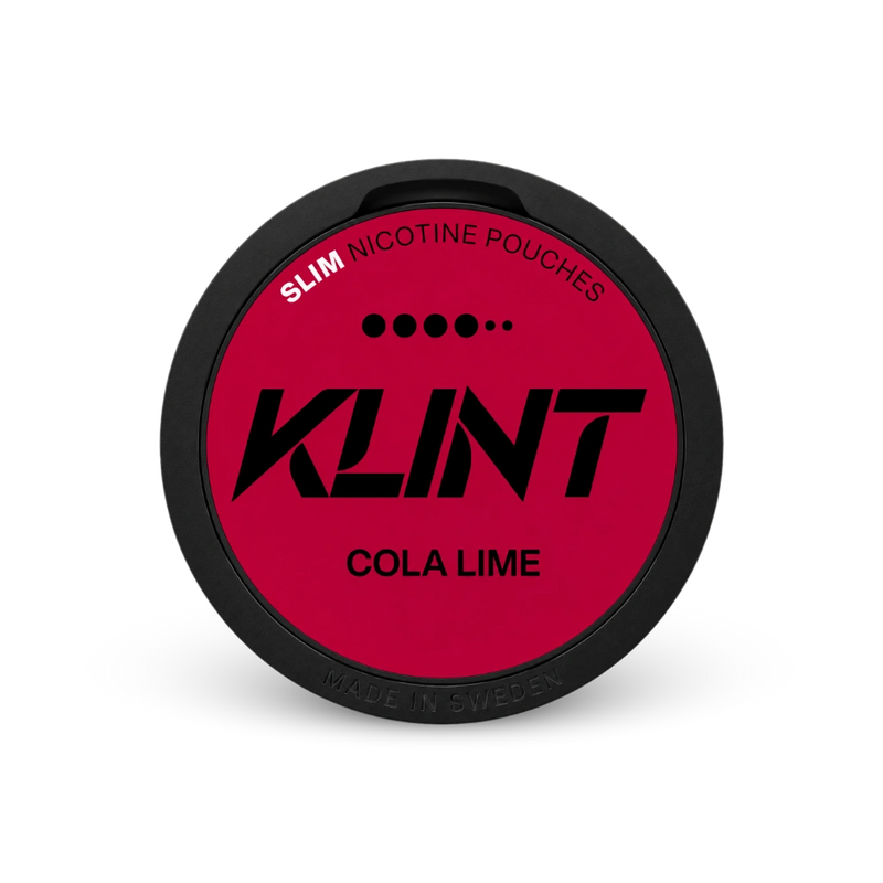 Klint Cola Lime Strong – lata de saquinhos de nicotina