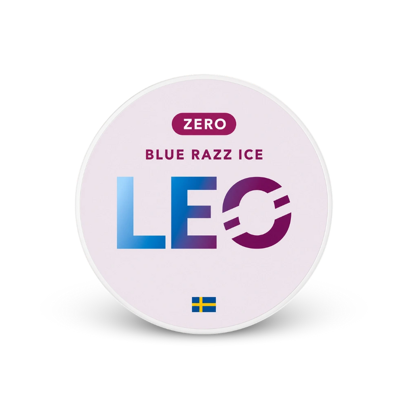 LEO Blue Razz Zero – lata de saquinhos de nicotina