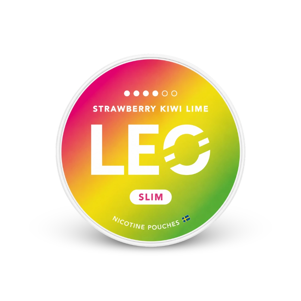 LEO Strawberry Kiwi Lime – lata de saquinhos de nicotina