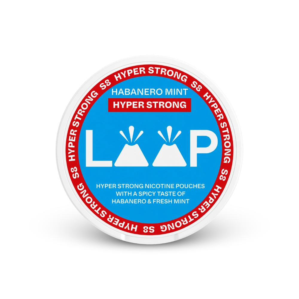 LOOP Habanero Mint Hyper Strong – lata de saquinhos de nicotina