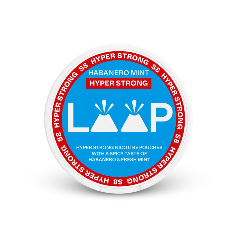 LOOP Habanero Mint Hyper Strong – lata de saquinhos de nicotina