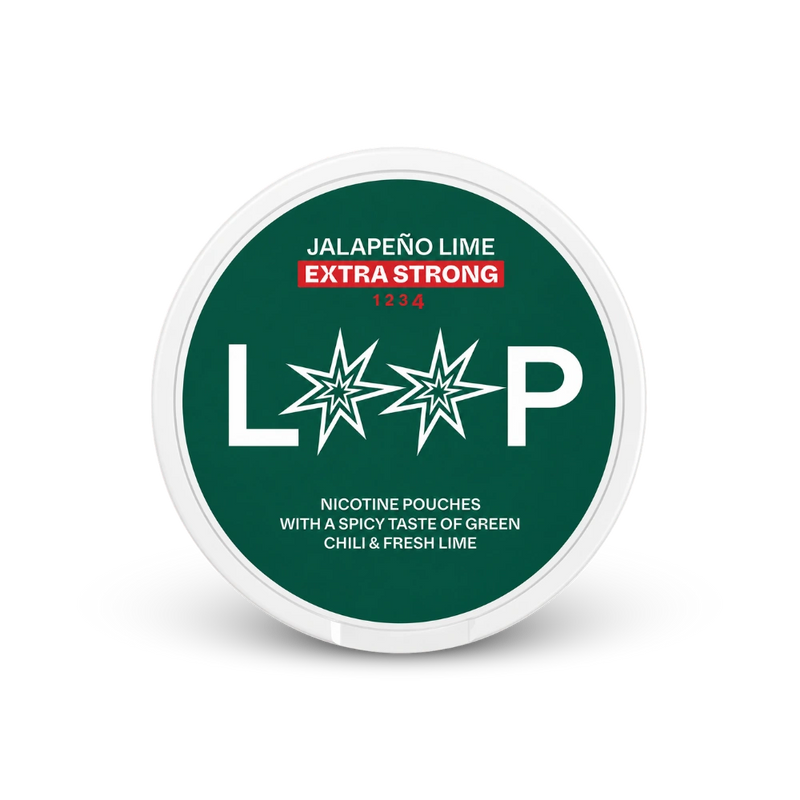 LOOP Jalapeno Lime Extra Strong – lata de saquinhos de nicotina