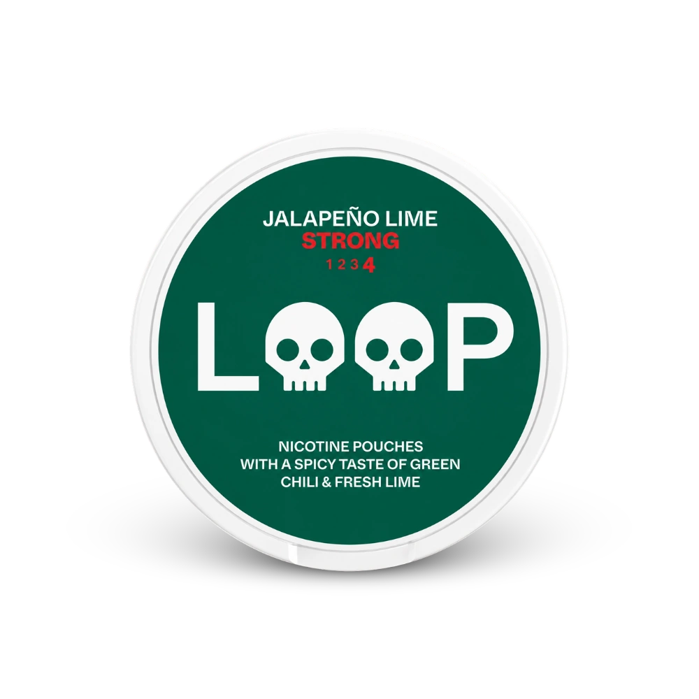 LOOP Jalapeno Lime Strong – lata de sachês de nicotina