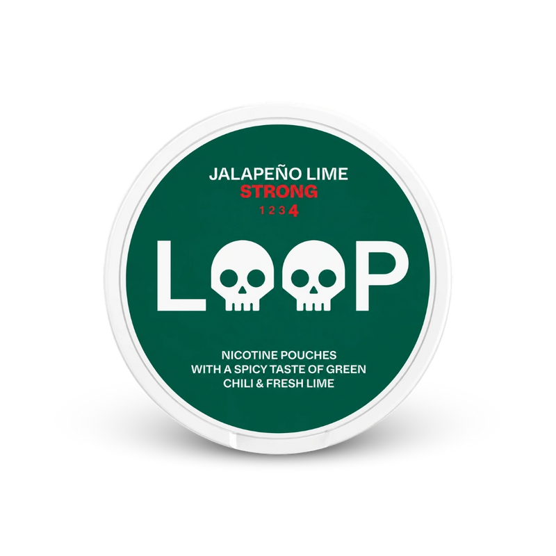 LOOP Jalapeno Lime Strong – lata de sachês de nicotina