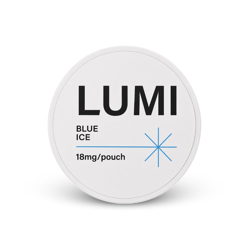 LUMI Blue Ice 18mg – lata de sachês de nicotina