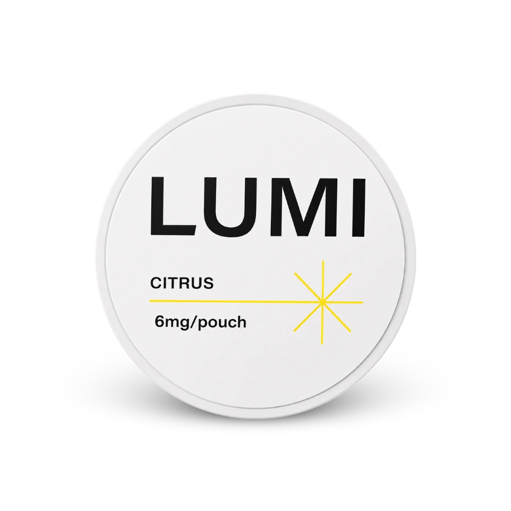 LUMI Citrus 6mg – lata de bolsas de nicotina