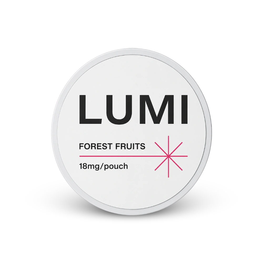 LUMI Forest Fruits 18mg – lata de saquinhos de nicotina