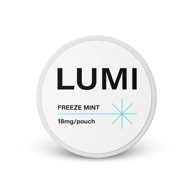 LUMI Freeze Mint 18mg – lata de sachês de nicotina