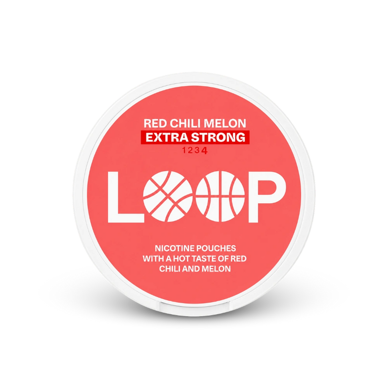 Loop Red Chili Melon Extra Strong – lata de sachês de nicotina
