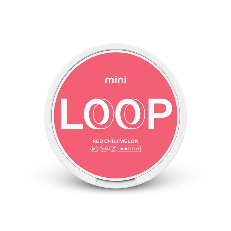 Loop Red Chili Mini – lata de saquinhos de nicotina