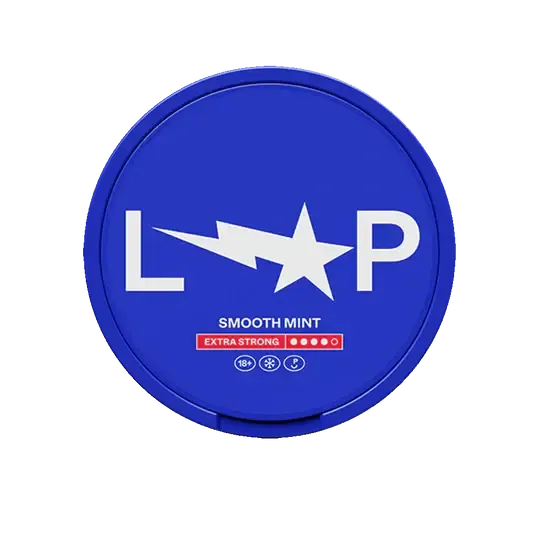 Loop Smooth Mint Extra Strong Nicotine Pouches 11mg, lata azul com sabor de hortelã