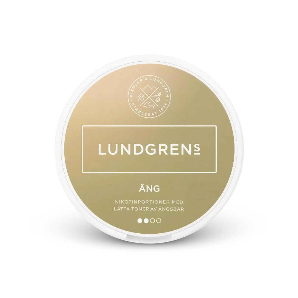 Lundgrens Äng – lata de saquinhos de nicotina