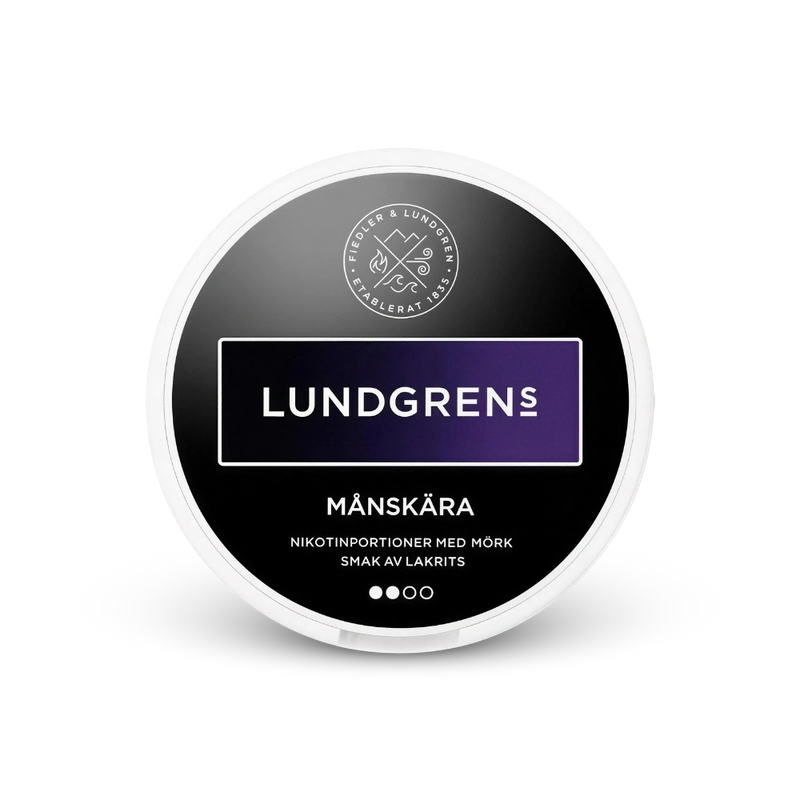 Lundgrens Månskära – lata de sachês de nicotina