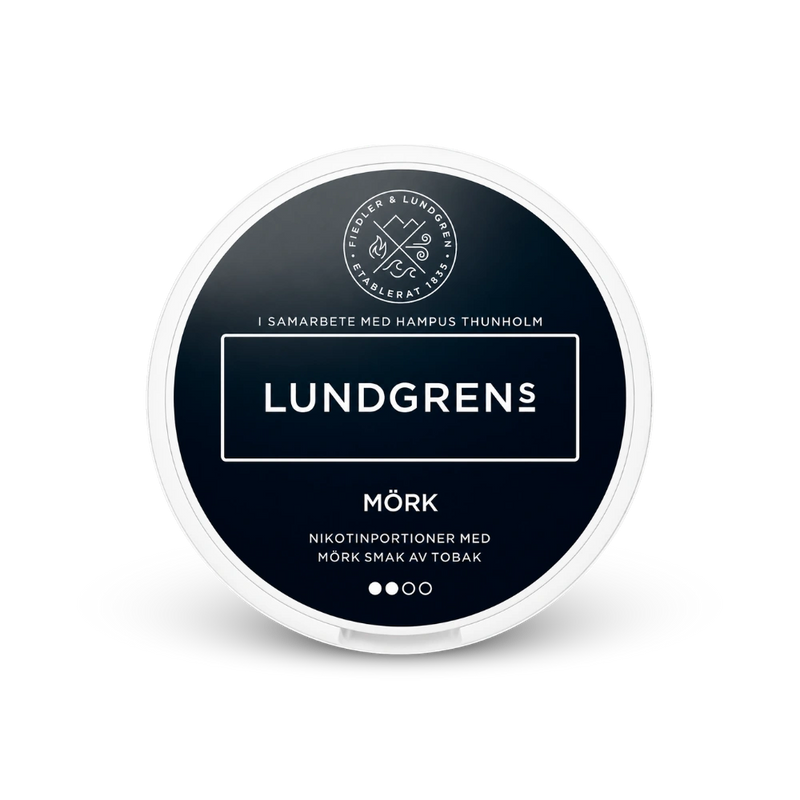 Lundgrens Mörk – lata de sachês de nicotina