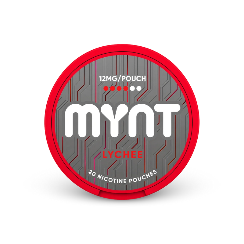 MYNT Lichia Médio – lata de sachês de nicotina