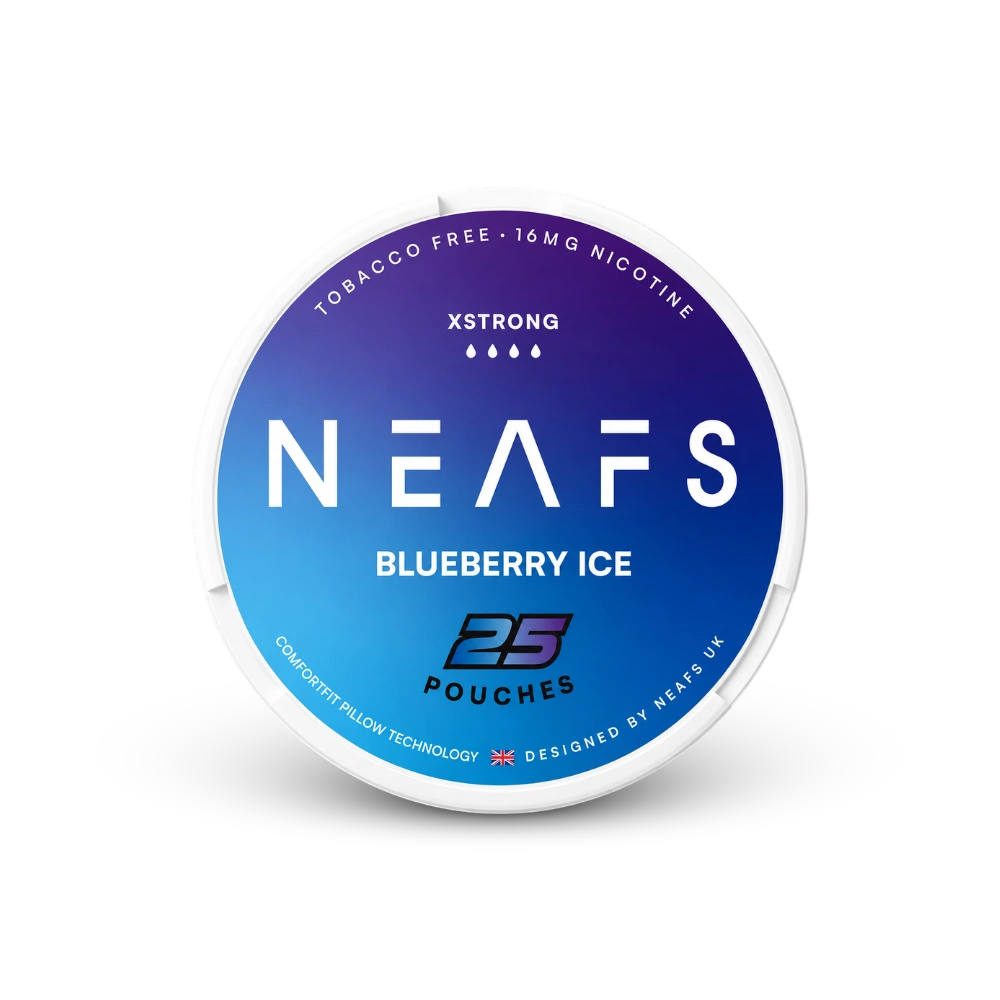 NEAFS Blueberry Ice Extra Strong – lata de sachês de nicotina