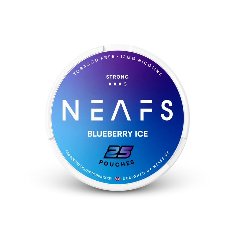 NEAFS Blueberry Ice Strong – lata de sachês de nicotina