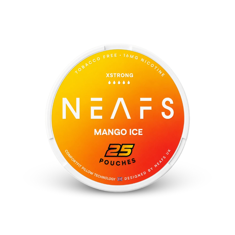 NEAFS Mango Ice Extra Strong – lata de sachês de nicotina
