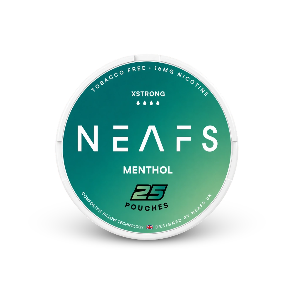NEAFS Menthol Extra Strong – lata de sachês de nicotina
